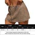 thumbnail image 2 of Falda Mujeres Beach Cover Ups Crochet Sexy Bikini Wrap Bikini Falda (Caqui Talla única) Kuymtek Caqui Única para Mujer, 2 of 6