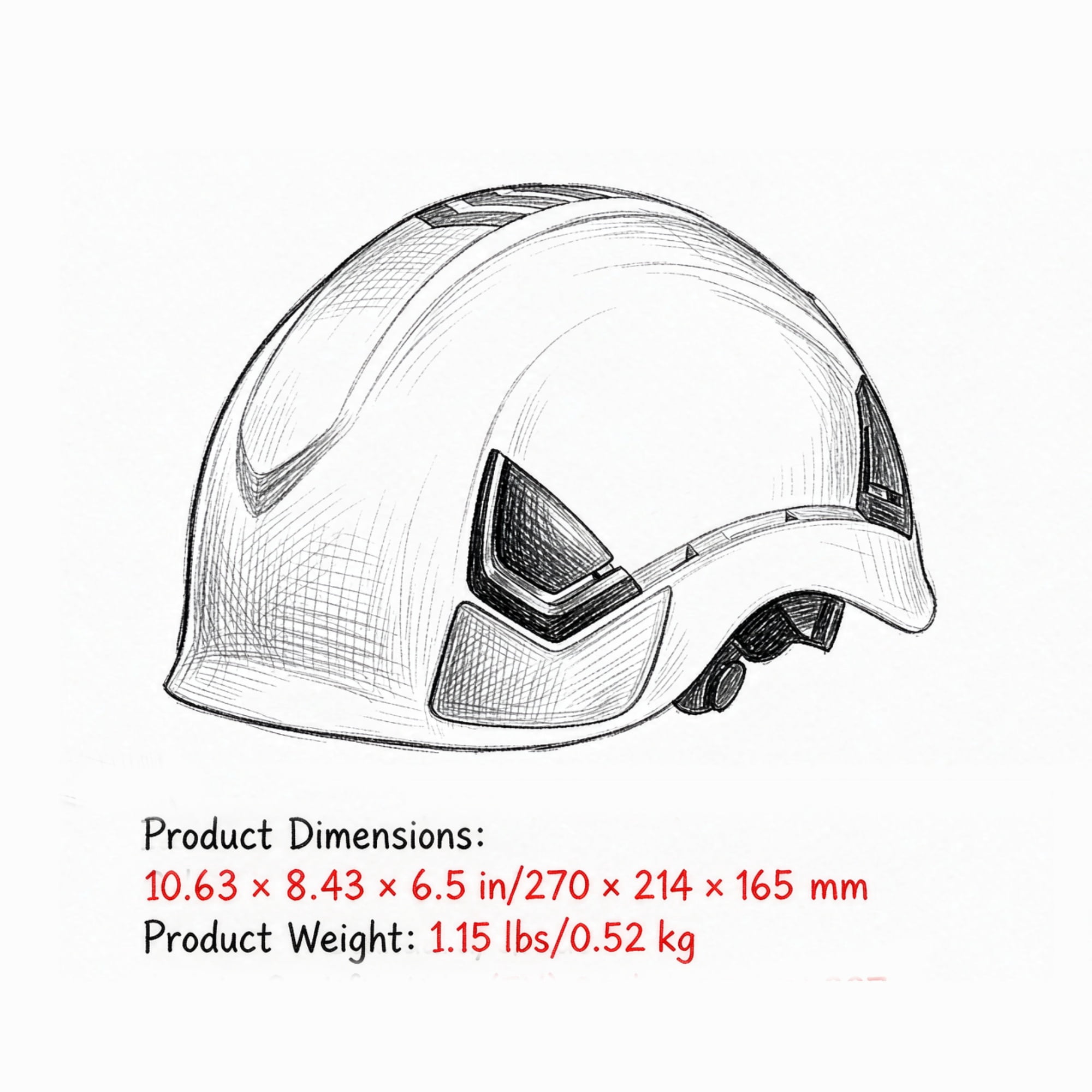 Adjustable Vented Safety Helmet, 6-Point Ratchet Suspension Hardhat for Industrial Construction Work