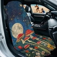 thumbnail image 2 of FOR U DESIGNS Galaxy Moon Mushroom Daisy Print Car Seat Cover Universal Front Seat Protector for Sedans, Quick-Dry & Soft Microfiber Athletic Running Towel Multi-Purpose Yoga Mat, Beach Towel, 2 of 7