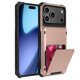 thumbnail image 1 of For iPhone 17 Pro Max Case PC + TPU Dual Layer Back Phone Cover with Card Holder -, 1 of 5