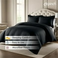 thumbnail image 3 of 3 Sided Zipper Duvet Cover Set Easy to Use Home & Hotel Soft Microfiber 3 PCS 1-Duvet Cover & 2- Pillow Sham No Comfoter California King_90 X 104 Inch, 3 of 6