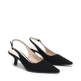 thumbnail image 4 of DREAM PAIRS Women's Slingback Kitten Heels - 2.36 Inch Low Heel Pointed Toe Pumps, Comfortable Closed Toe Dress Shoes for Office Work, Classic Holiday Heels, 4 of 8