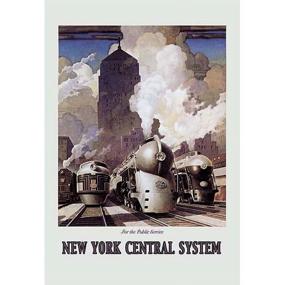 New York Central System Museum quality giclee print canvas wrap(20" x 30")