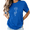 blue-1, variant on Women's Cute Chibi Astronaut Graphic Tee Cartoon Space Planet Balloons Print Summer Top