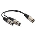 thumbnail image 3 of OUSITAID 0.3m XLR Y Splitter Cable 3 Pin 1 Male to 2 Female Convertor Adapter Cable, 3 of 7