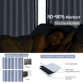 thumbnail image 5 of Alishomtll Blue Scalloped Rod Pocket Back Tab Blackout Curtains for Bedroom ,52"x 63",Pack of 2, 5 of 10