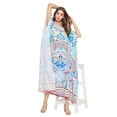 thumbnail image 3 of Robe Kaftan Longue Décontractée Ample à Manches Kimono pour Femmes Grande Taille, Tenue de Villégiature, Robe de Soirée, Fête, Été, Plage, Couvre-Maillot, 3 of 6