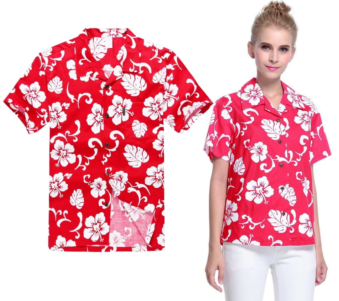 his and hers matching hawaiian shirts