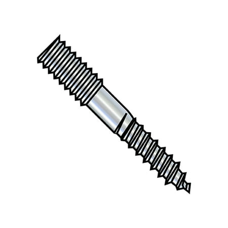 

1/2-13X10 Hanger Bolt Plain Center Zinc (Pack Qty 100) BC-50160BH