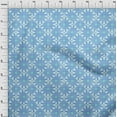 thumbnail image 4 of oneOone Polyester Spandex Light Blue Fabric Asian Ornamental Craft Projects Decor Fabric Printed By The Yard 56 Inch Wide, 4 of 5