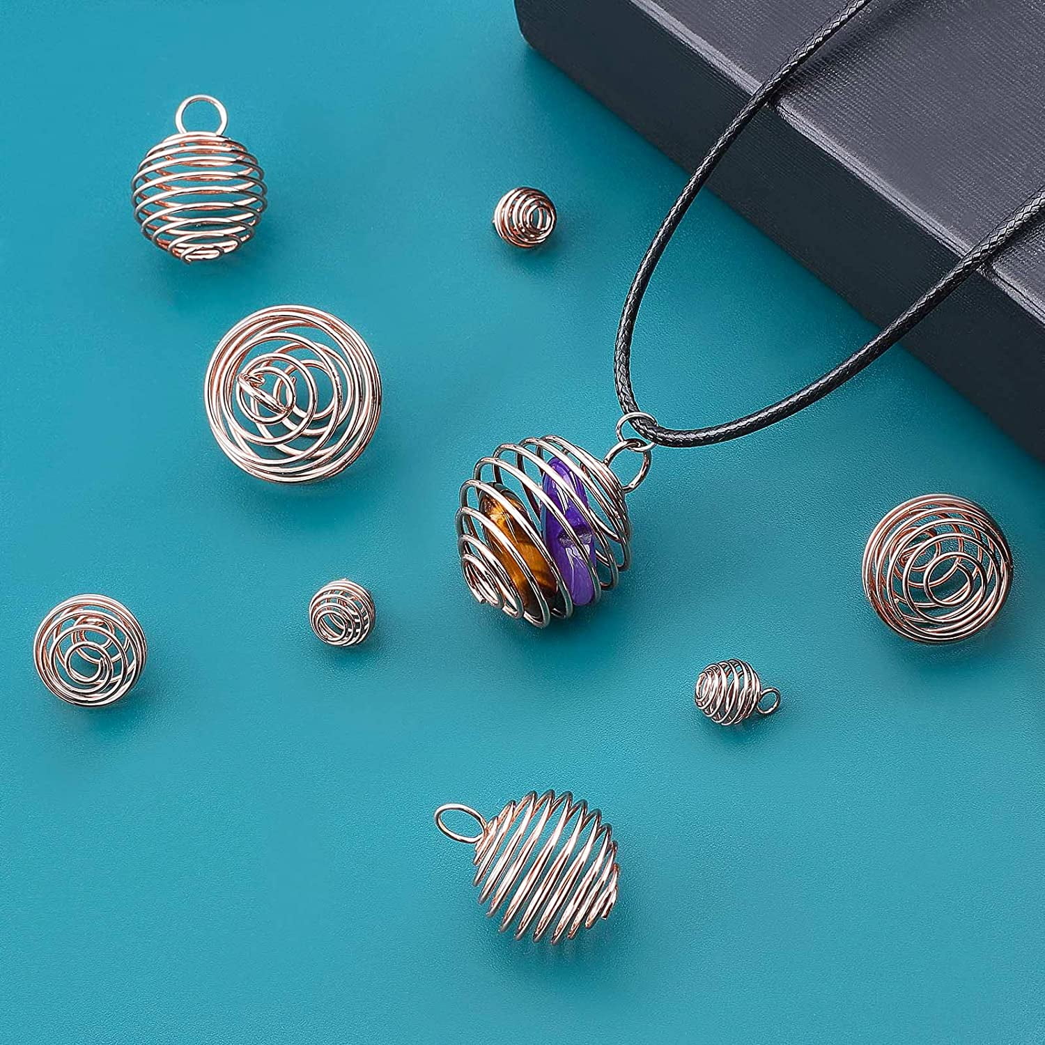 Bead cage deals pendants