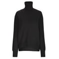 thumbnail image 6 of Sweaters For Women Turtleneck Ribbed Long Sleeve Pullover Oversized Loose Solid Color Sweater Jumper Tops, 6 of 7