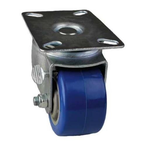 Zoro Select P21s-Ph040d-14-Bc-Ss Swivel Nsf-Listed Plate Caster,800 Lb.,Delrin 