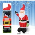 thumbnail image 5 of 6FT Christmas Inflatables Santa Claus  with Built-in LED Light, 5 of 6