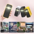 thumbnail image 2 of YT500 Compact LED Projector with 324x240P Resolution (1080P Compatible), 16-100 Inch Display, Wireless & Wired Phone Screen Mirroring, 100-240V US Plug, Portable Home Theater/Office/Camping Use,, 2 of 6