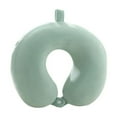 thumbnail image 3 of ofefe Green Memory Foam Neck Pillow for Airplanes, Cars, and Home Recliners, 100% Pure Memory Foam, Soft and Adjustable Head Support, 3 of 6