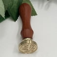 thumbnail image 2 of WHEANG Home Decor Fire Lacquer Seal Retro English Letter Copper Headquets Seal Wax Hand Account Seal and Copper Chapter Bronze Head One Size Multi-Color, 2 of 4