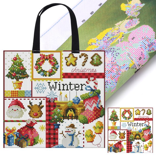 Kit de Bordado Estampada Personalizada Btafrte Corona Muñeco Nieve Adultos