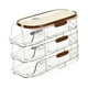 thumbnail image 3 of Dispensador automático de huevos con ruedas para refrigerador, apilable y reutilizable. tres capas, 3 of 9