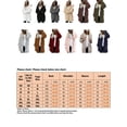 thumbnail image 6 of Fangasis Women Coat Hooded Jacket Cardigan Outwear Ladies Warm Overcoats Fuzzy Travel Black 2XL, 6 of 6