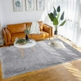 thumbnail image 6 of Arogan Modern Soft Fluffy Carpet for Living Room, Bedroom and Children's Room, Grey, 5'x8 '., 6 of 7