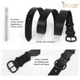 thumbnail image 5 of JASGOOD Women Black Belts for Jeans Pants Ladies Leather Belt with Pin Buckle, 5 of 7