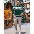 thumbnail image 3 of COOFANDY Long Sleeve Polo Shirts for Men Knit Polo Sweater Lightweight Ribbed Pullover Sweater, 3 of 6