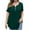 Green womens tops dressy casual21, variant on Wycnly Womens Tops Dressy Casual Short Sleeve V-Neck Solid Summer Shirts Button Down Pleated Swing Hem Plus Size Tunic Blouse Purple XXXXXL Clothes