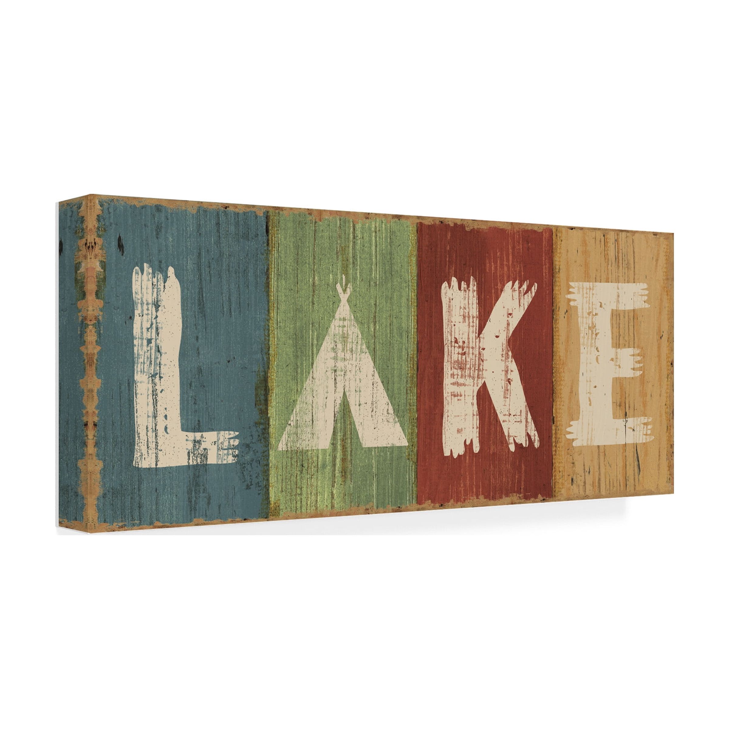 Trademark Fine Art 'Lake Lodge V' Canvas Art by Sue Schlabach