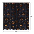 thumbnail image 5 of Halloween Glowing Pumpkins Pattern Shower Curtain 72"x72" ,Bathroom Decorative Shower Curtains Set with 12 Hooks,Modern Waterproof Washable Shower Curtain, 5 of 6