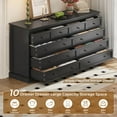thumbnail image 3 of Afuhokles 10 Drawers Dresser, 55" Large Drawers Dresser for Bedroom, Black, 3 of 8