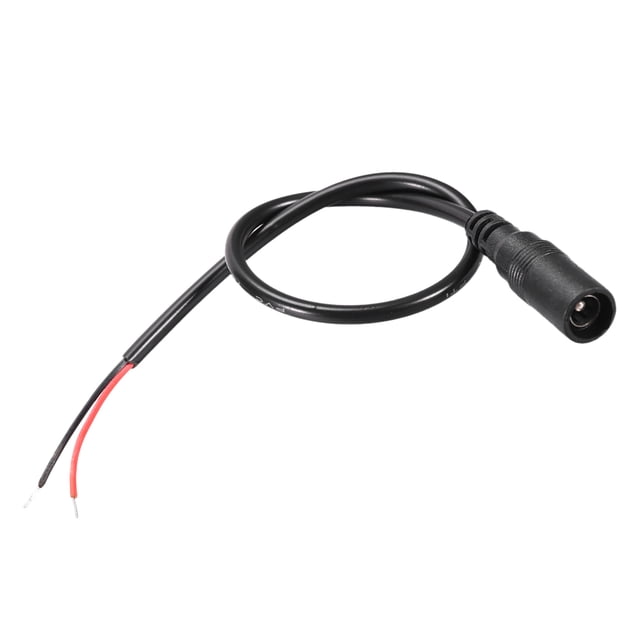 Uxcell Paquete de 4, Conector de Pigtail de Enchufe Femenino de 28 cm 2A 5.5mm x 2.1mm