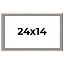 24x14 Frame Grey Real Wood Picture Frame Width 1.25 inches | Interior Frame Depth 0.5 inches | Hans