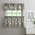 thumbnail image 1 of Boho Rustic Curtains 24" Short - 3 Panel Vintage Wildflower Farmhouse Set with Blooming Botanicals, Rod Pocket, 1 of 5