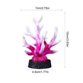 thumbnail image 2 of ZhangC Artificial Coral Reef Decor, 1.8x3.9 Inches Aquarium Decor Artificial Coral, Realistic Sea Inspired Ornament for Fish Tank Aquarium Corals Decoration(Purple), 2 of 6