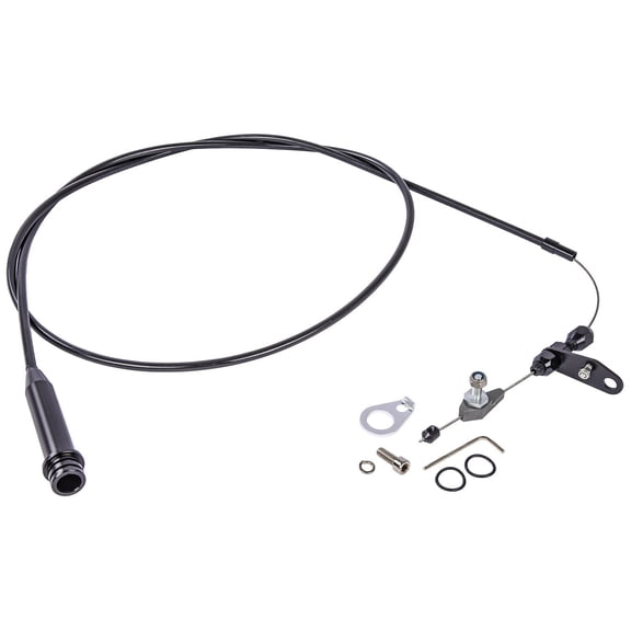 JEGS Transmission Kickdown Cable Kit [GMC/Chevy TH700-R4, Black]
