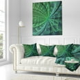 thumbnail image 3 of Designart Symmetrical Soft Green Fractal Flower - Floral Throw Pillow - 18x18, 3 of 5