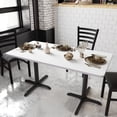 thumbnail image 3 of BizChair 30" x 60" Rectangular Table Top with White or Gray Reversible Laminate Top, 3 of 11