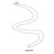 thumbnail image 4 of Qarigey Collar de cadena de plata ajustable estético Universal chapado en cobre DIY collares de mano mujeres hombres para colgantes joyería 16-24 Ropa, zapatos y accesorios Miscelánea 73.3 cm Qarigey AP010323-04B, 4 of 6