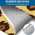thumbnail image 4 of Yellow and Brown Of Leopard Print Bathroom Rugs Sets 3 Piece,Toilet Cover Set,Absorbent Non Slip Bathroom Mats Sets with U-Shaped Contour Rug Toilet Rug Set, 4 of 5