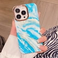 thumbnail image 2 of Funda De Lujo De Mármol Del Arco Iris Teléfono Para El iPhone 11 12 13 14 Pro Max 14 Plus 14 13 12 Cubierta Trasera Parachoques De Silicona, 2 of 4