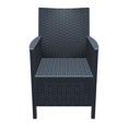 thumbnail image 3 of Compamia Chaise d'Extérieur Aspect Osier California en Gris Foncé, 3 of 12