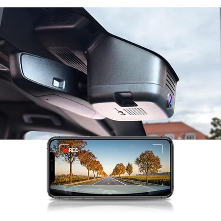 Fitcamx 4K Dash Cam Suitable for Jaguar E-Pace 2024-2025 (HD2-6647) P250 R-Dynamic S SE Black, 64GB Card