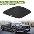 thumbnail image 2 of Unique Bargains No.1178850422 Fog Light Grill for Mercedes-Benz CLA250 2014-2019 Black  Front Right Front Lower Bumper Fog Light Cover Inserts ABS 1 Pc, 2 of 7