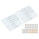 thumbnail image 1 of Iluminación Unique Bargains Artefactos Transversal Barra Kit Montaje Soporte Techo Luz Placa para Candelabro Tono Plateado 8 Juegos, 1 of 4