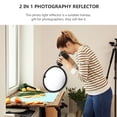 thumbnail image 3 of 1 reflector de luz para fotografía, 2 en 1, plegable., 3 of 6