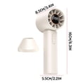 thumbnail image 2 of High Speed Handheld Turbo Fan, USB Rechargeable Portable Mini Fan With 199 Wind Speed LED Display Cooling Device, For Travel Outdoor Office Gym Summer Heat Relief Users, 2 of 8