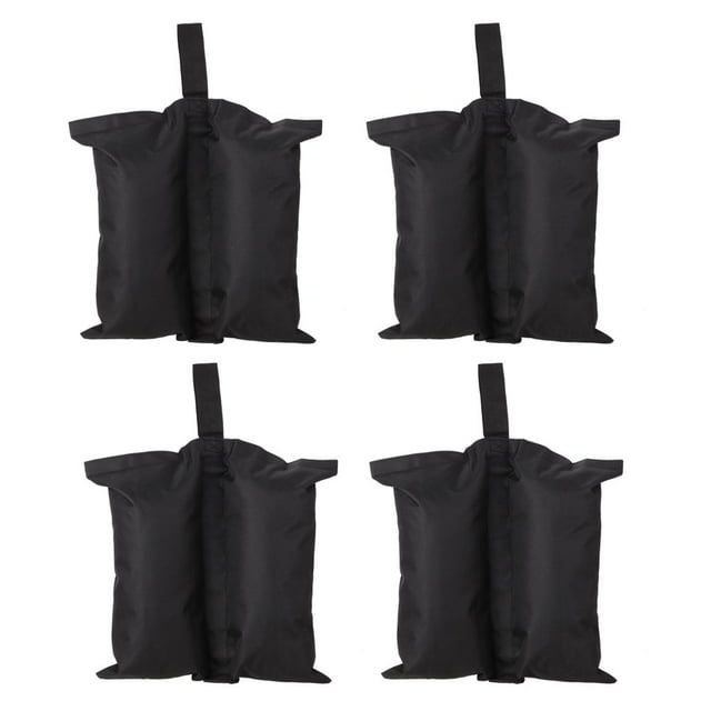 Weight Sand Bag Gazebo For Outdoor Black Multi-Functional Oxford Cloth 4Pack Sandbag