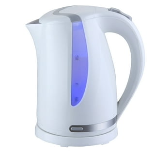 MegaChef 7 Cup Electric Tea Kettle and 2 Slice Toaster Combo in Matte Cream  985120245M - The Home Depot