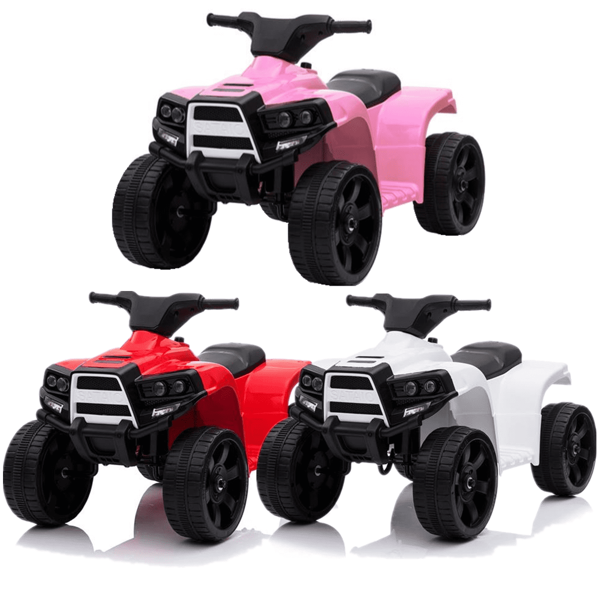 Details about   Kids Electric 4-Wheeler Ride On Car Toy w/ LED Headlights & Music & Radio Pink 